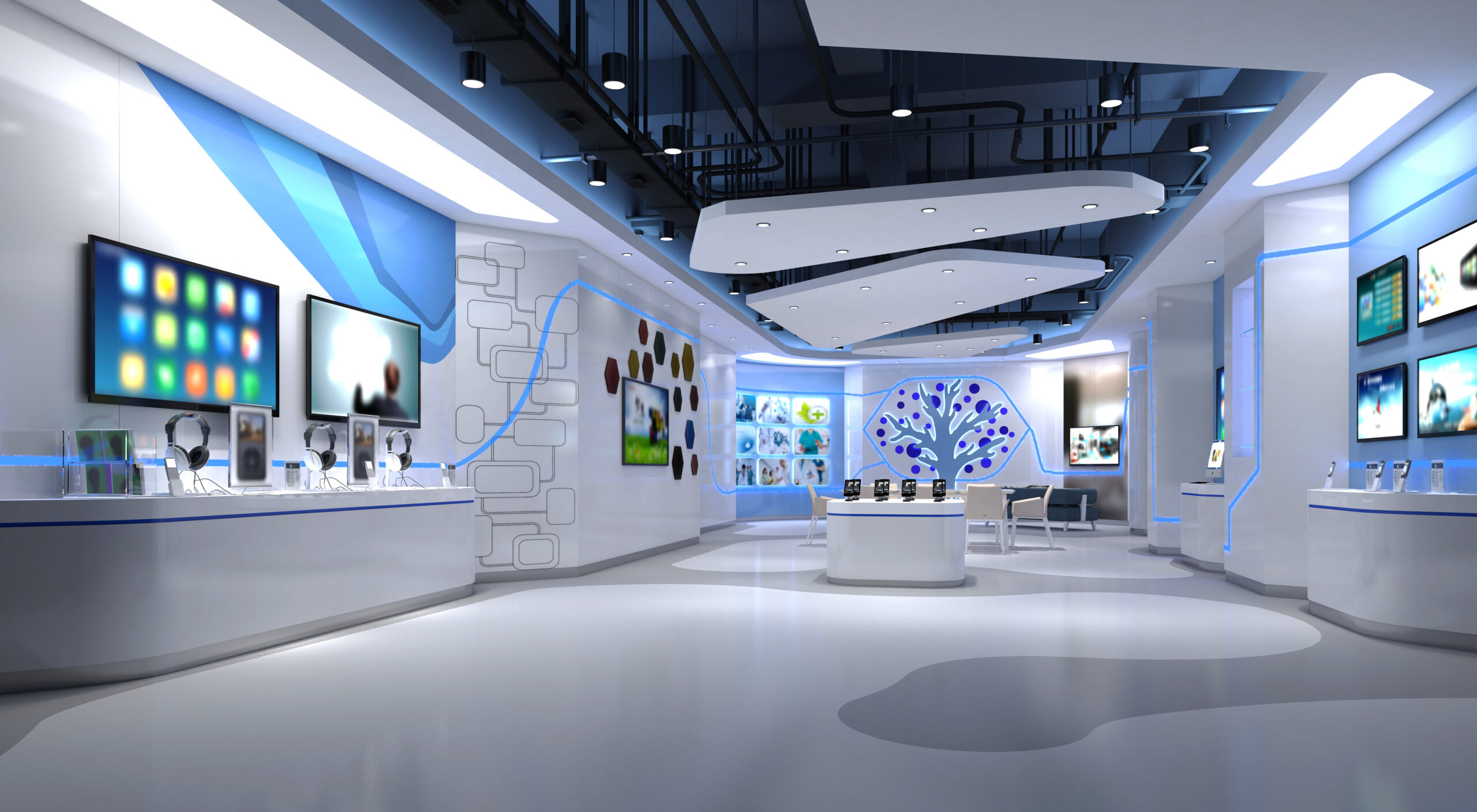 3d render technology store