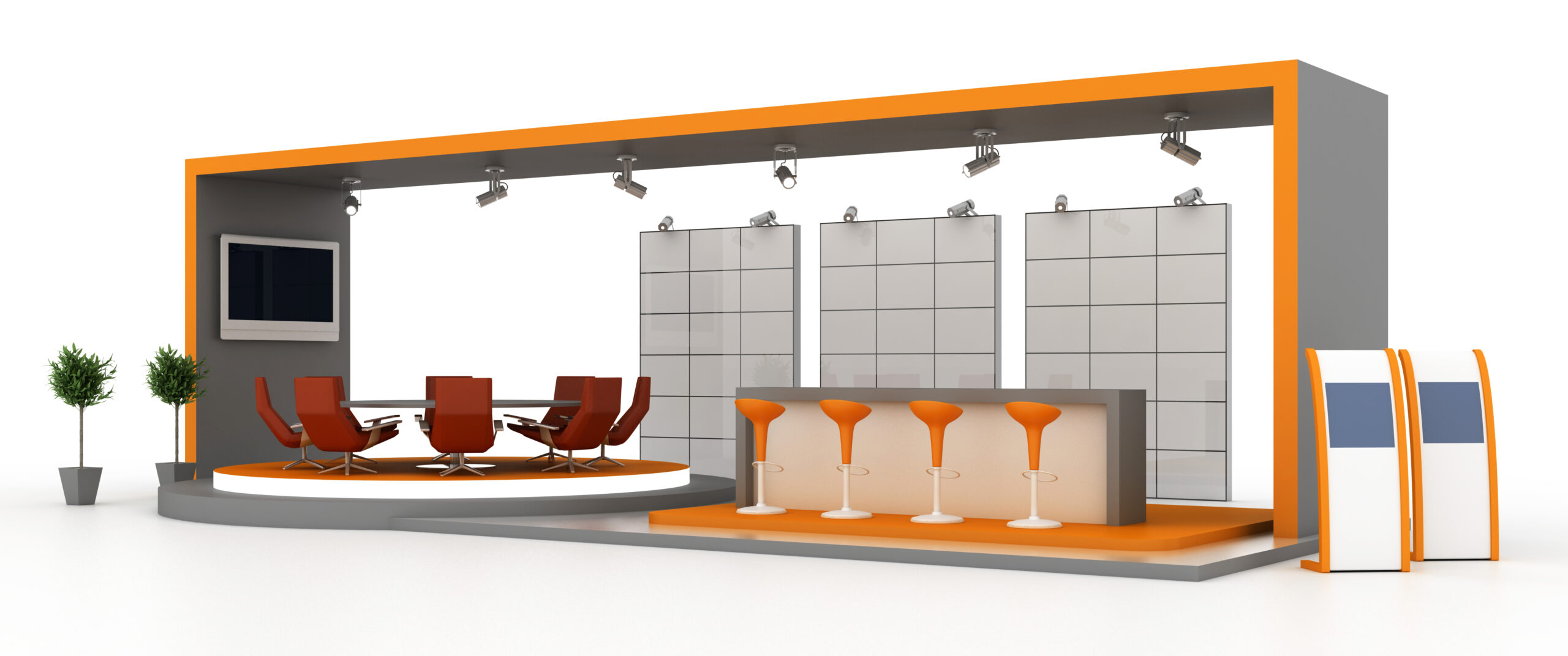 Illustration of a room for business meetings